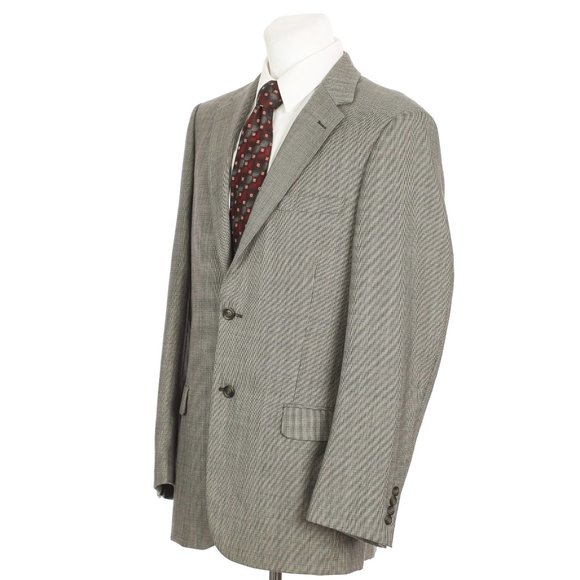 Andrew Fezza Two Button Gray Sharkskin Sport Coat - Picture 3 of 12